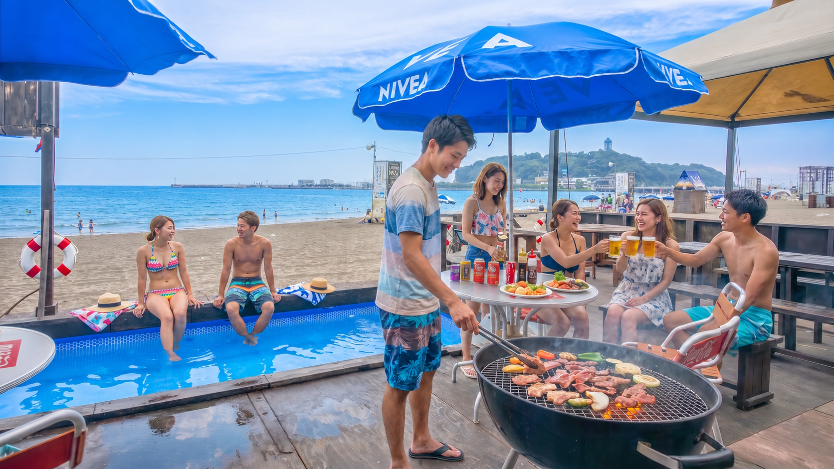 夏限定！江ノ島海の家BBQ